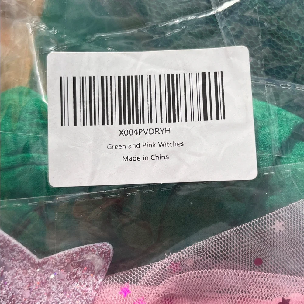 NEW WICKED Inspired Green Pink Witches Costume Accesories Glenda & Elpheba Women
